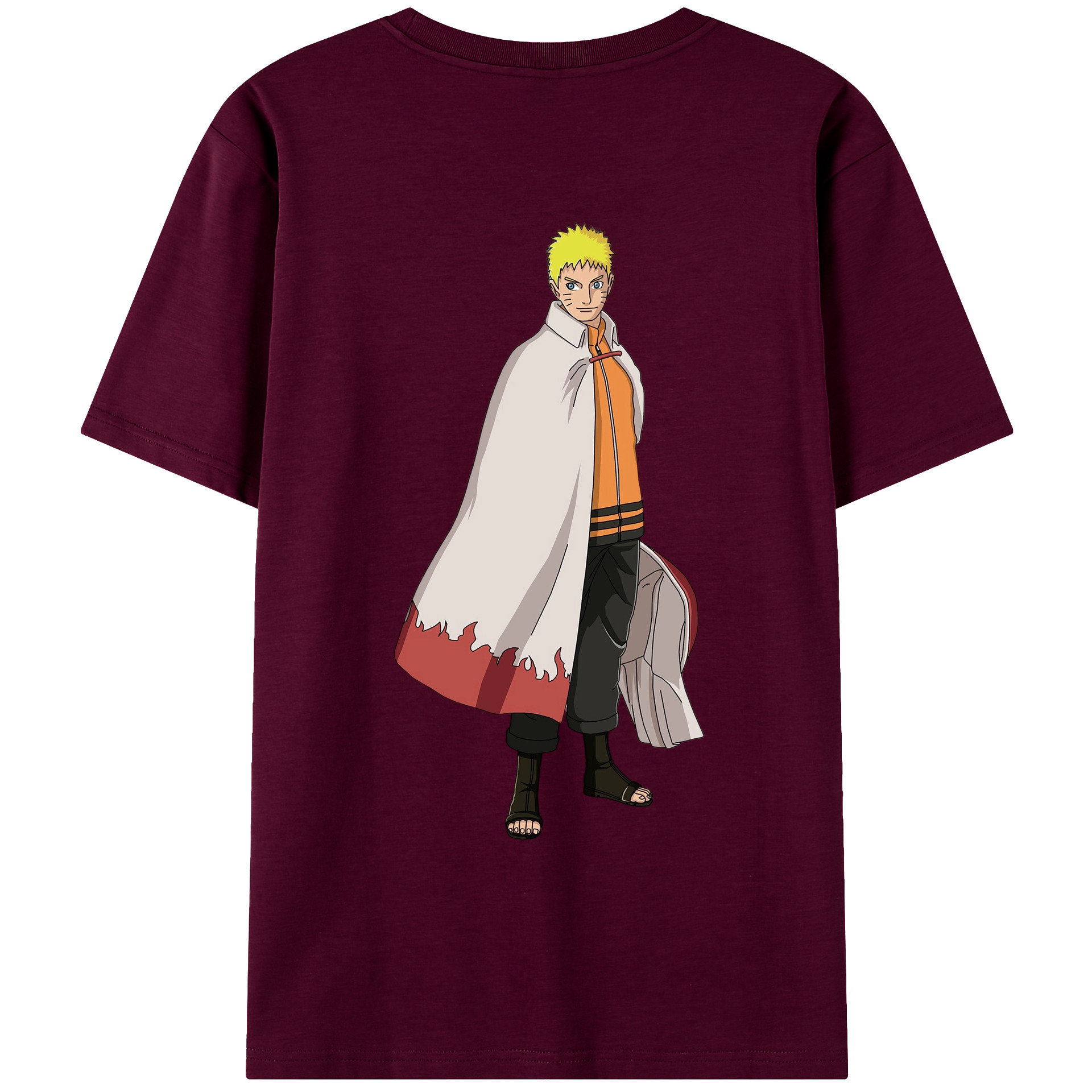 （画像用） NARUTO -ナルト- うずまき ナルト Uzumaki Naruto レディース半袖Tシャツ(バックプリント)